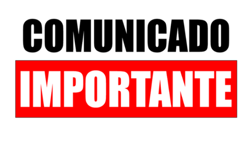 Comunicado Importante 